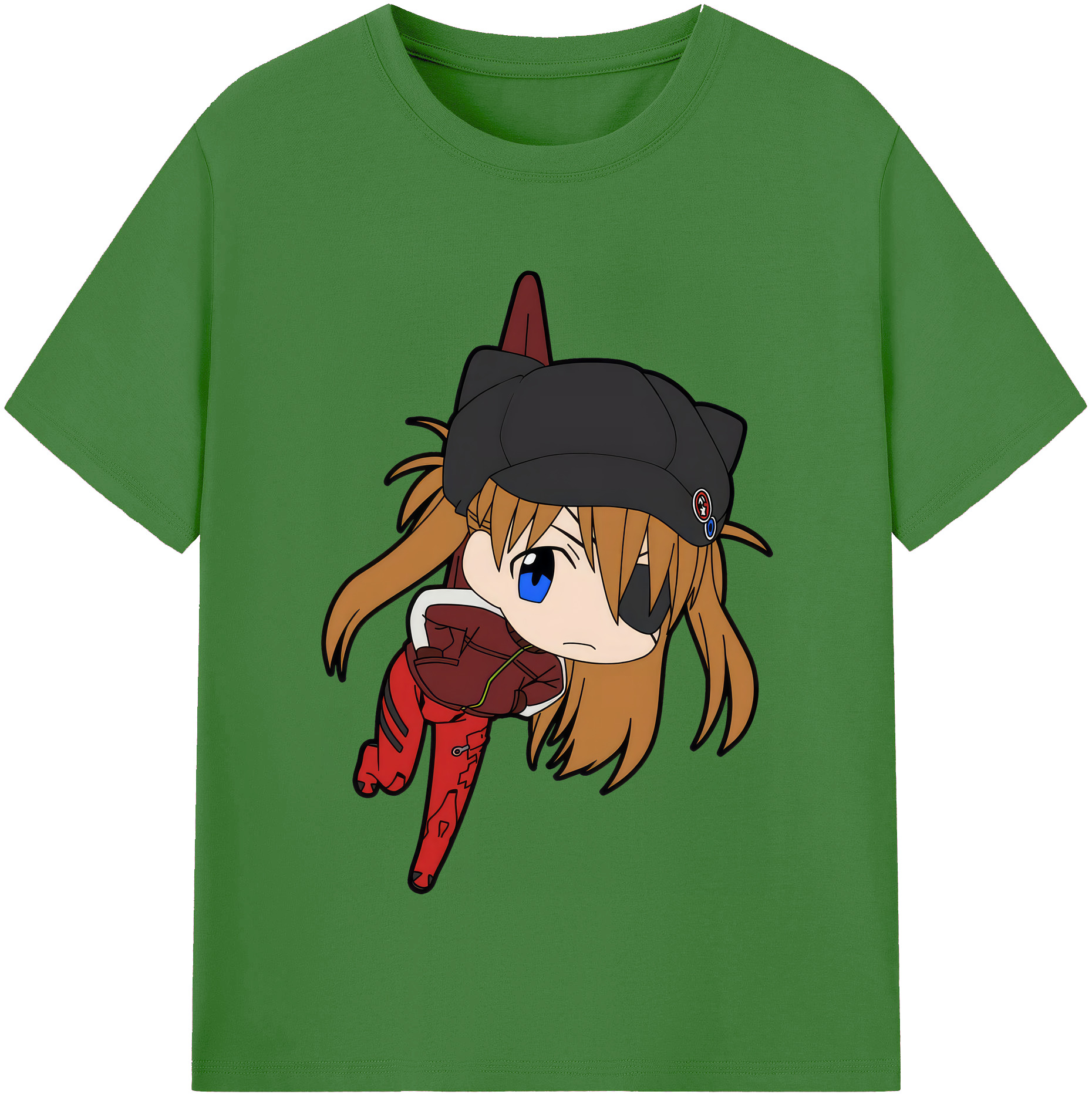（画像用） EVA 新世紀エヴァンゲリオン レディースカジュアルプリントTシャツ（綿100％）